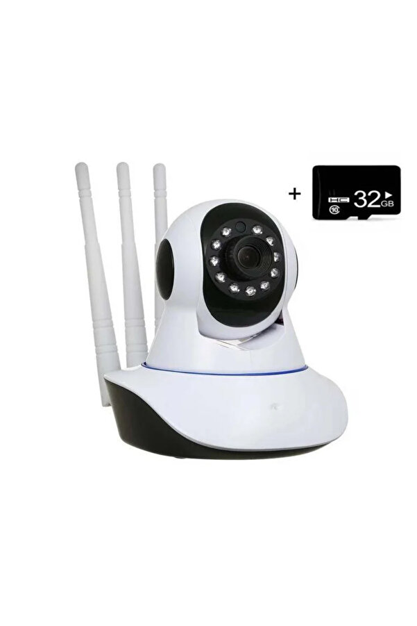 qasul Yapay Zekalı Hareket Takip Sensörlü Sesli Canlı İzlenebilen Bebek ,Bakıcı,Ev,Ofis Güvenlik Kamerası