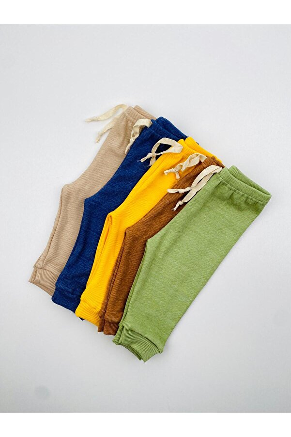 EFU BABY 5'li Esnek Kaşkorse Mevsimlik Bebek Pijama Alt