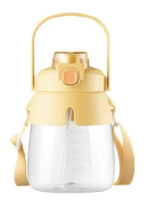 Shotay-ST-6642 Yellow Hippo Tritan 1050ML Tritan Handle Flask 1