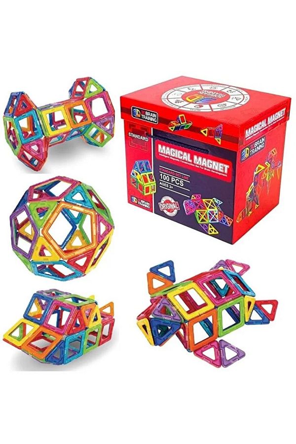 Tower Toys 100 Piece Magnet Magnetic Lego Set 3D Structure And Design Lego Training Set Trendyol