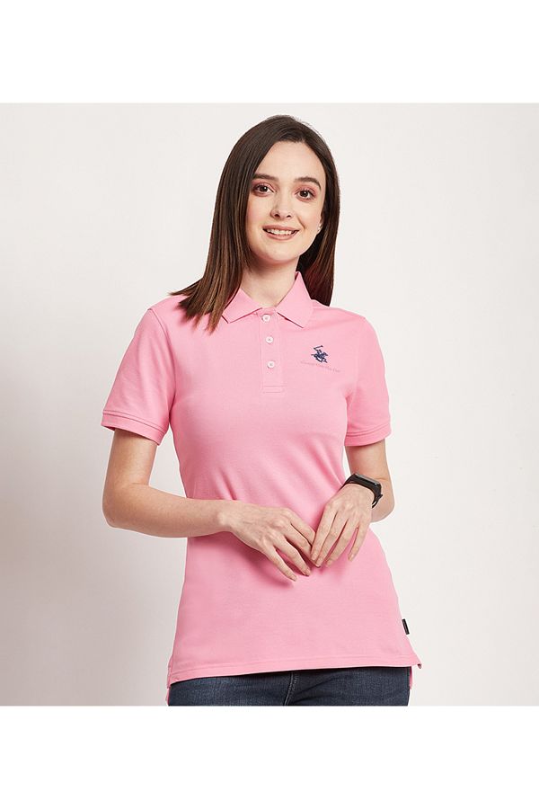 Beverly Hills Polo Club Polo T shirt Pink Regular fit Trendyol