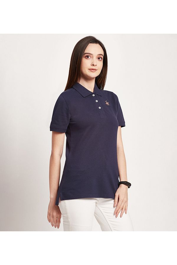 Beverly Hills Polo Club Polo T shirt Dark blue Regular fit Trendyol