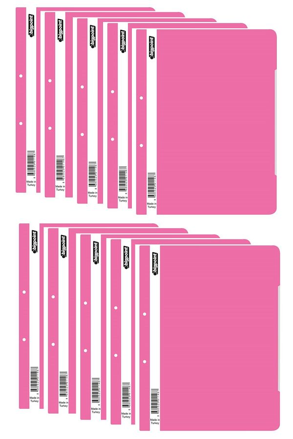Bigpoint-Ring Binder Pink 10 Pieces 1