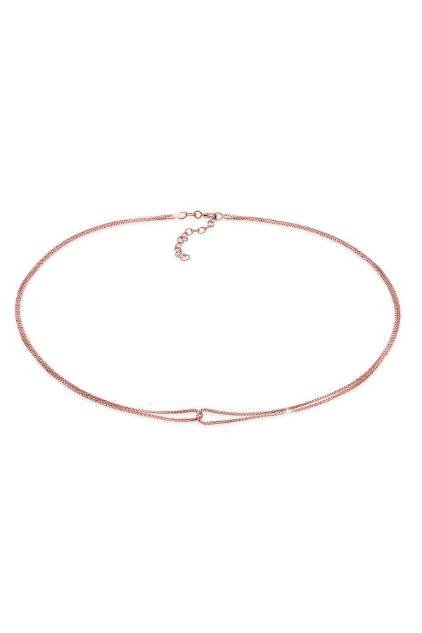 ELLI-Halskette Choker Infinity Verschlungen Venezianer 925 Silber 1
