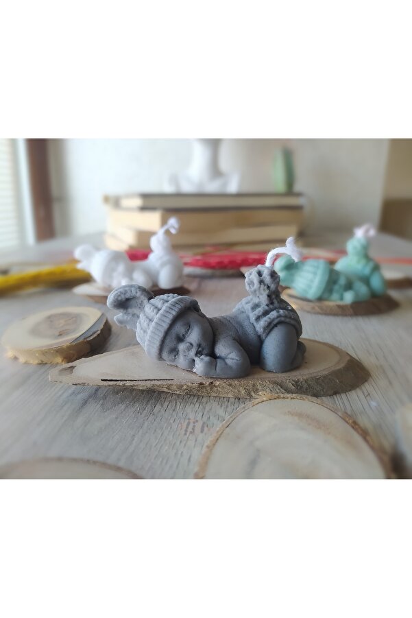 HogART Design Tavşan Bebek Sabun Mum & Kokulutaş Silikon Kalıbı