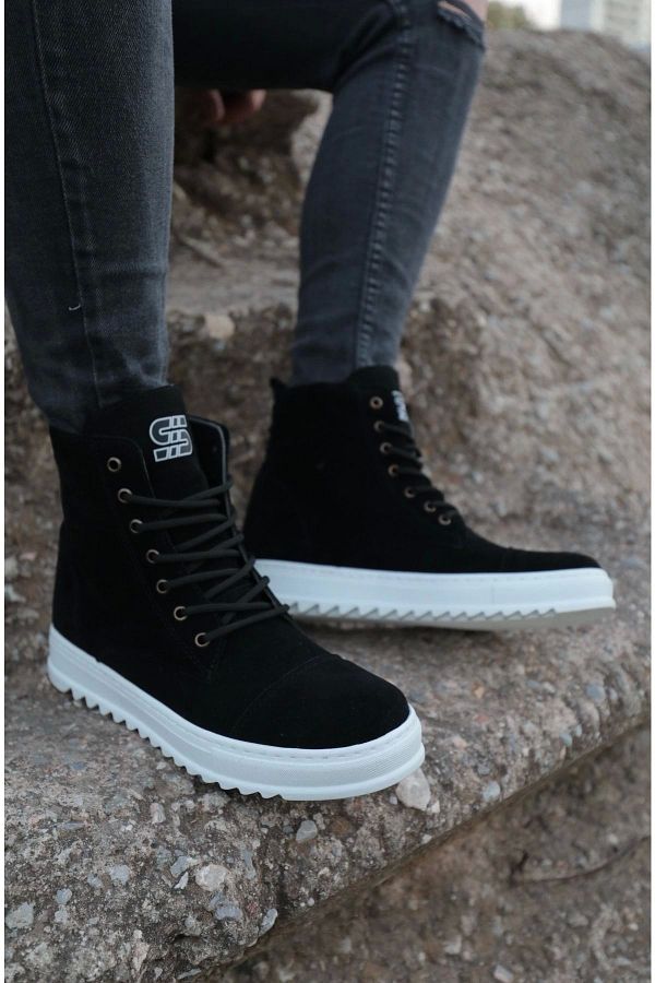 SBronze Bronze S603 Black Mascaret Lace Up Sports Boots Trendyol