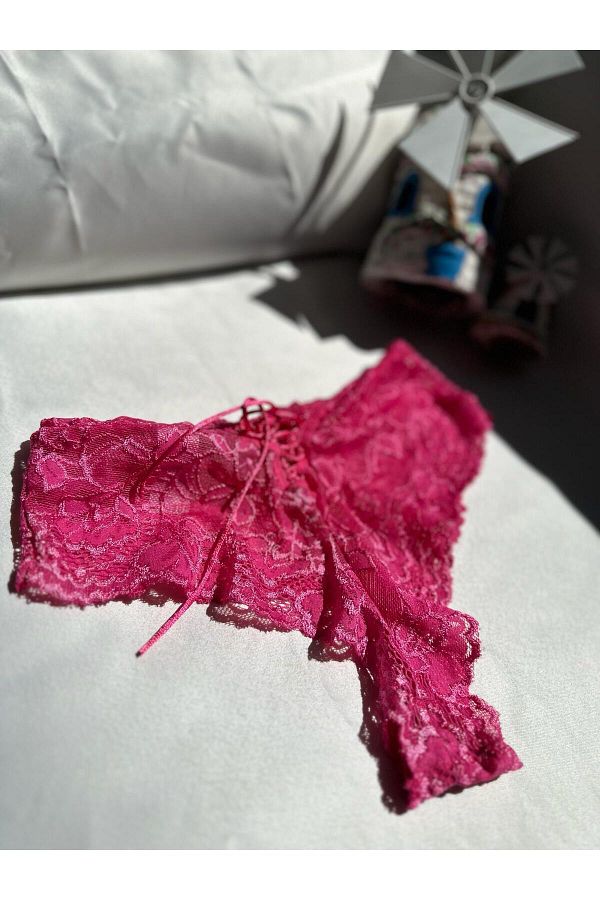F.K-Pink Fuchsia Lace Panties 1