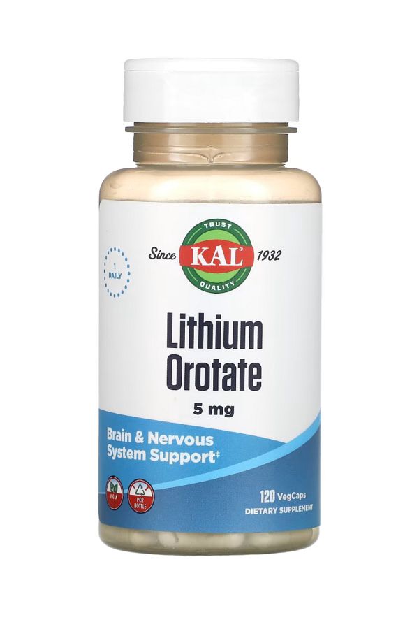 KAL-Lithium Orotate - Brain and Nervous System Supported Lithium 1