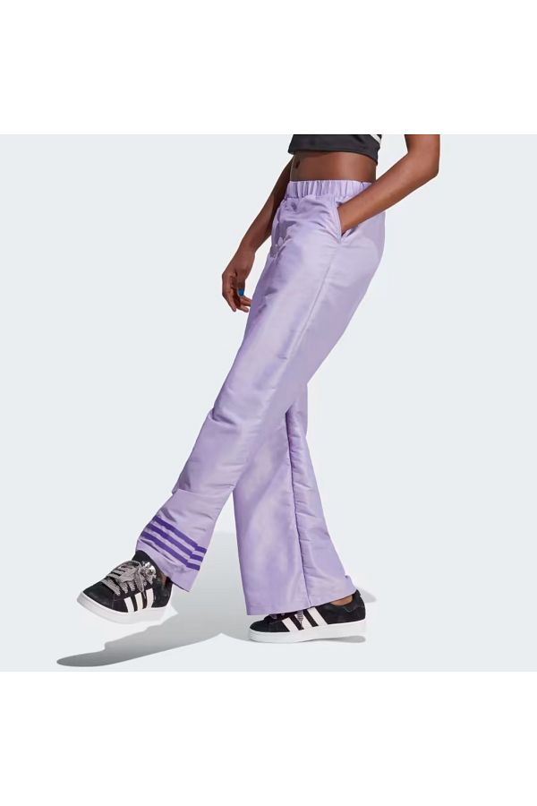 adidas originals Wide leg women s wide leg purple sweatpants IC5443 Trendyol