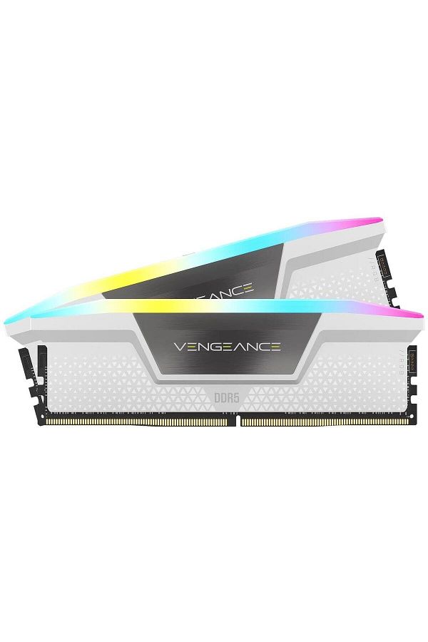 Corsair-Cmh32gx5m2e6000c36w 32gb (2X16) Ddr5 Dram 6000 Mhz Cl36 Vengeance Rgb Memory Scarce White 1