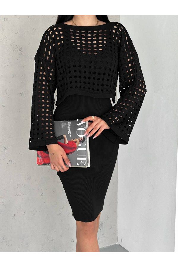 Sweater dress set discount