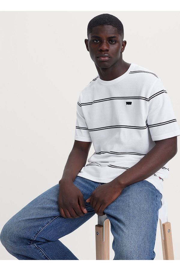 Men's levi's striped t shirt shop