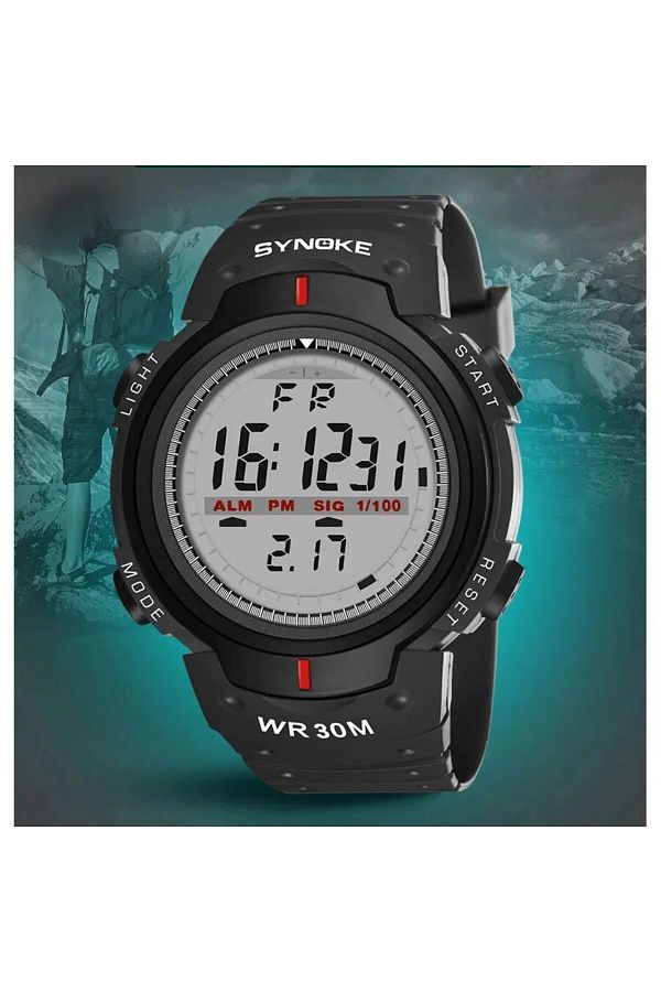 Synoke 61576 Model Men s Waterproof LED Sports Watch Trendyol