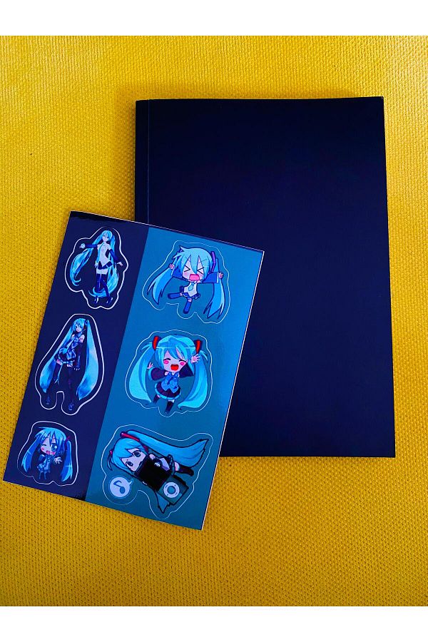 icase-HATSUNE MIKU Sticker and Computer Notebook - Activity Set 1