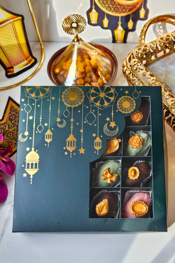 ksana choco-Handmade Belgian Chocolate Covered With Almond Inside, With Nuts, With Jade Jumbo Luxury Jerusalem Date Ramadan 1
