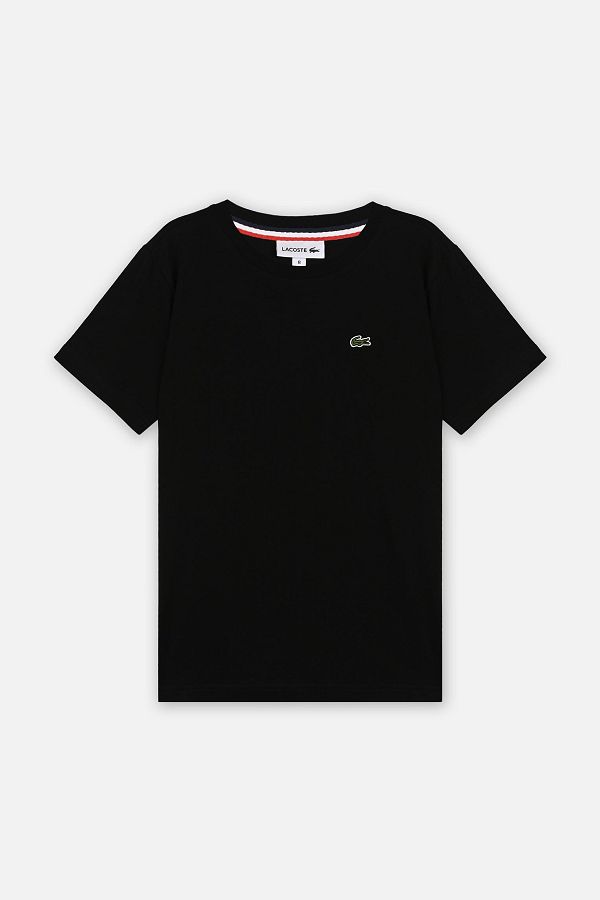 Tee shirt lacoste noir best sale