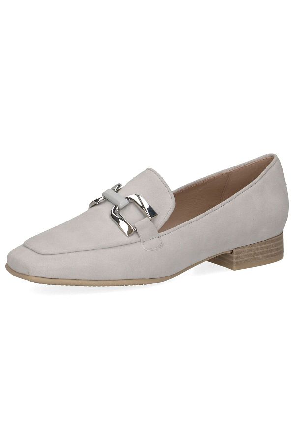 Caprice-Damen Halbschuhe Slipper G-Weite 9-24201-42 Weiß 114 Artic Suede Leder mit CAP Memotion & CAP Memot 1
