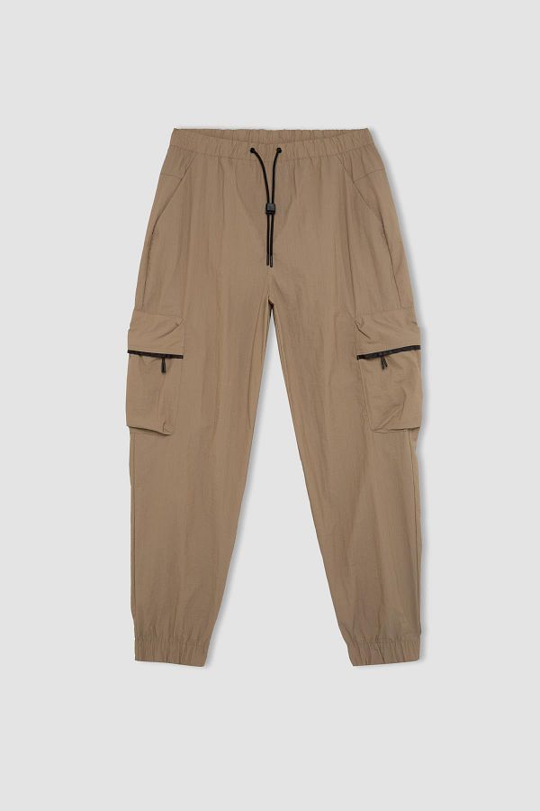DeFacto-Fit Oversize Wide Fit Cargo Pocket Sportler gewebte Hose (C1528ax24sm) 1