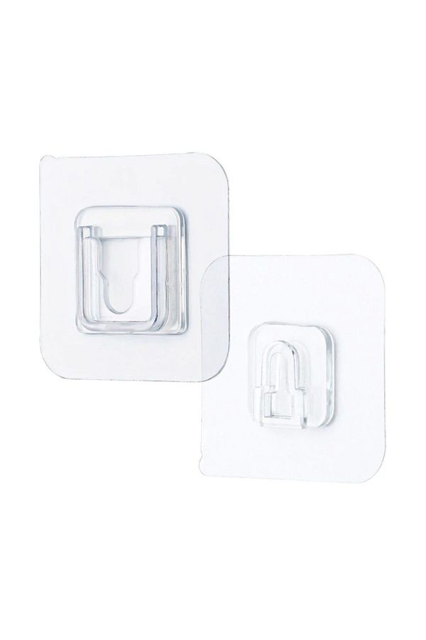For Prime-Slide-Up Item Fixing Hanger 10 Pieces Transparent Double Sided Adhesive Snap Clip 1