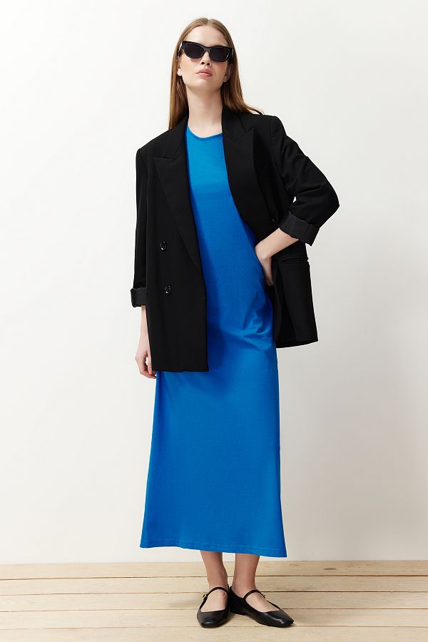 Trendyol Modest-Saks ärmelloses langes Futter-Unterkleid TCTSS21UK0034 1