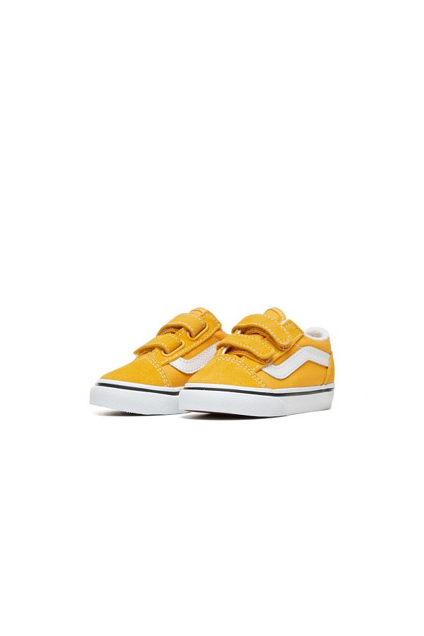 Vans Unisex Td Old Skool V Baby Casual Shoes Sneaker Yellow Trendyol