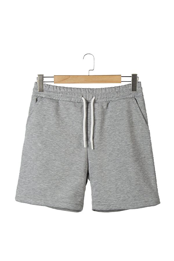 ADEGO-Men's Gray Basic Regular Fit Shorts & Bermuda - Gray 1