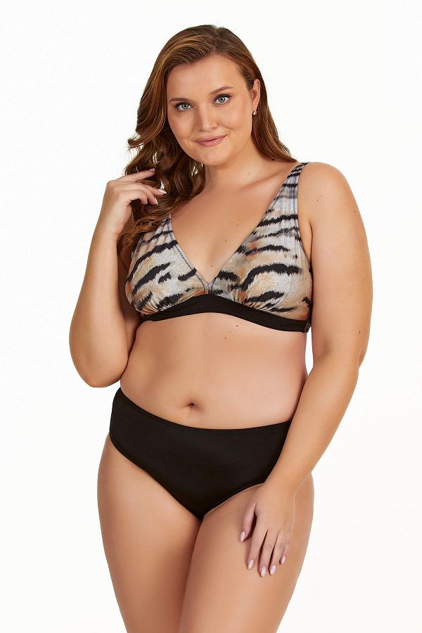 Argento-Leopard Print Large Size Bikini Set 1