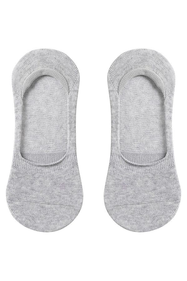 ANTHONY JACKSON-10 Pairs Boxed BAMBOO Premium Men's and Women's Seamless Invisible Non-Slip Silicone Ballerina Socks Brook 1