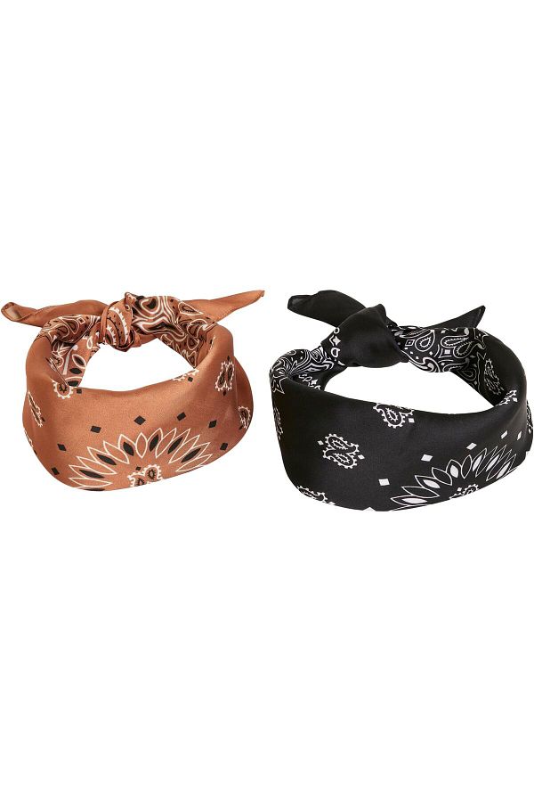 Urban Classics-Unisex Satin Bandana 2er-Pack 1