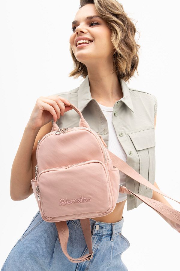 United Colors of Benetton-BENETTON Pink Women's Backpack - BNT1186 1