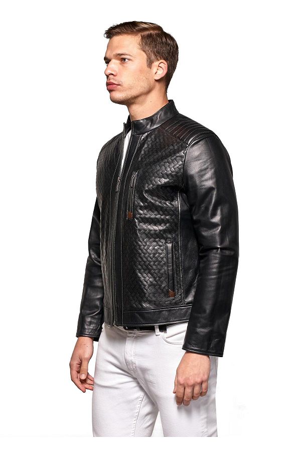 Pierre Cardin Men s Leather Jacket Trendyol