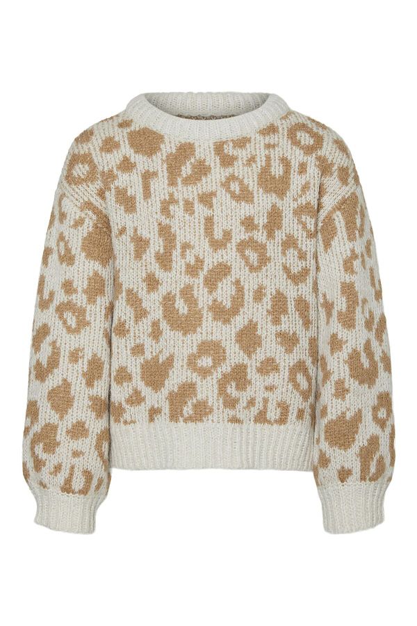 Vero Moda Girl-Strickpullover VMZELMALEO LS O-NECK BLOUSE GA BOO GIRL 1