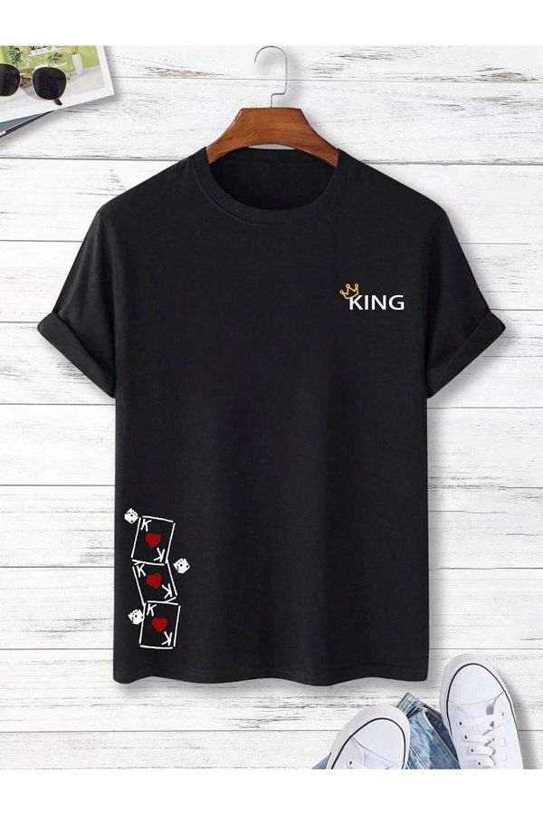 MARECASH King Card Printed Oversize T Shirt Trendyol