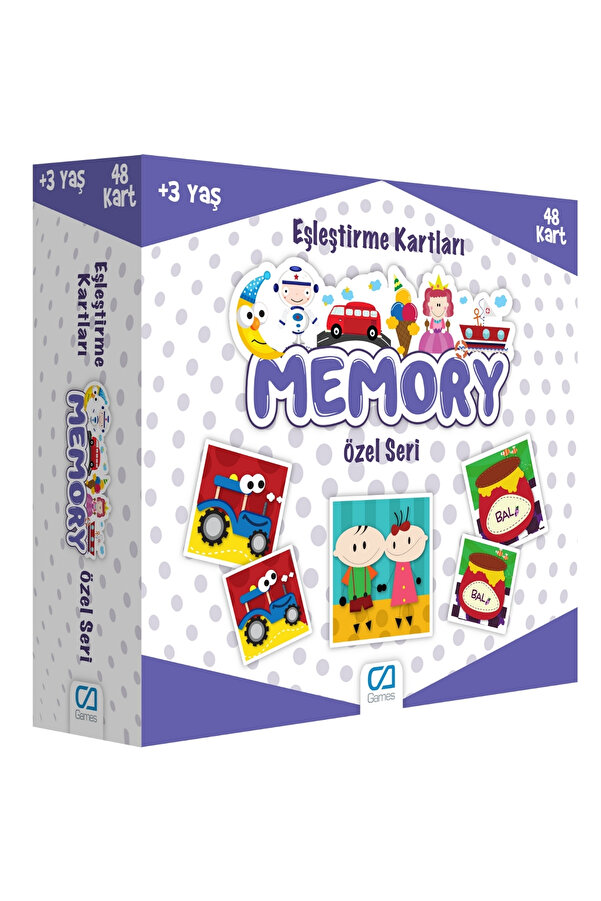 CA Games Özel Seri Temalı 48 kartlı Eğitici Memory Çocuk Eşleştirme Hafıza Oyun Kartları