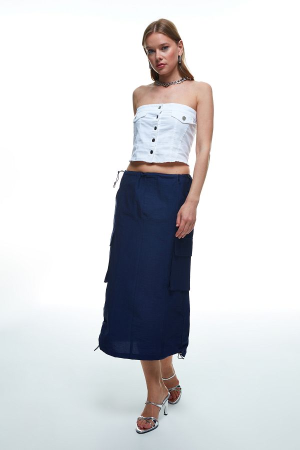 Cargo skirt navy blue discount