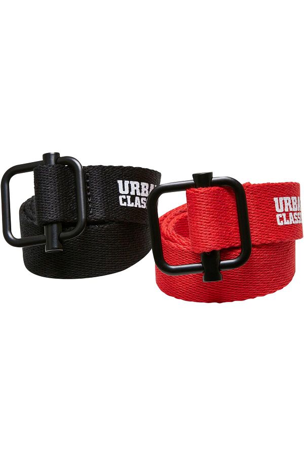 Urban Classics-Accessoires Industrial Canvas Gürtel Kinder 2er-Pack 1