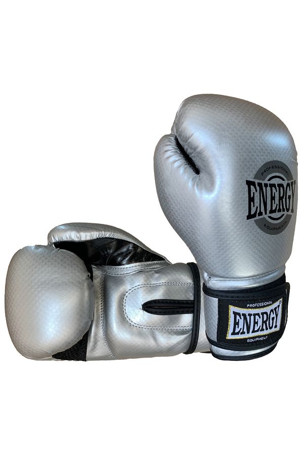 Energy Carbon Boxing and Kick boxing Gloves Silver Trendyol