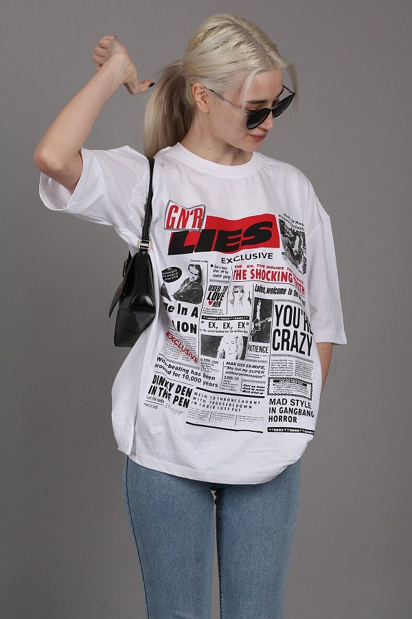 N CE Guns N Roses Printed Women s T SHIRT Trendyol