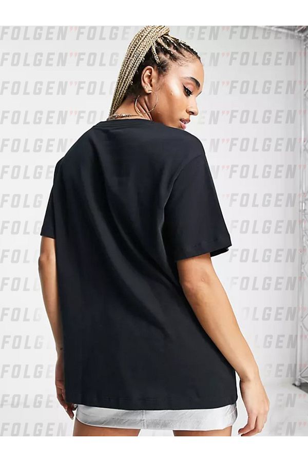 Nike Air Boyfriend T Shirt in Black Women s Cotton Oversize T Shirt Trendyol