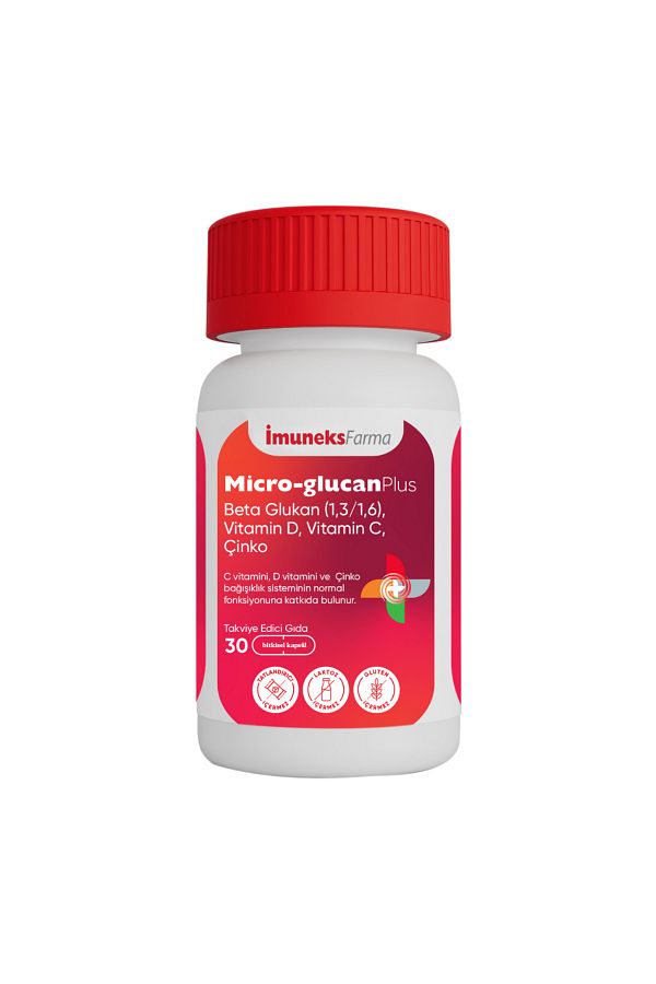ImumeksFarma-Imuneks Farma Micro Glucan Plus Beta Glucan Vit C 30 Capsules 1