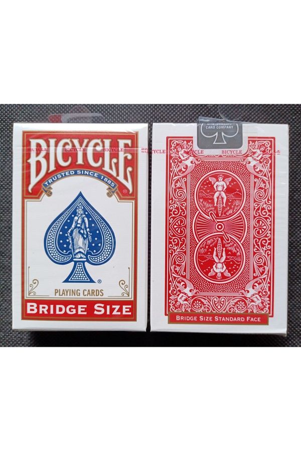 Bicycle-Bridge Size Game Card Red Colored Deck 1