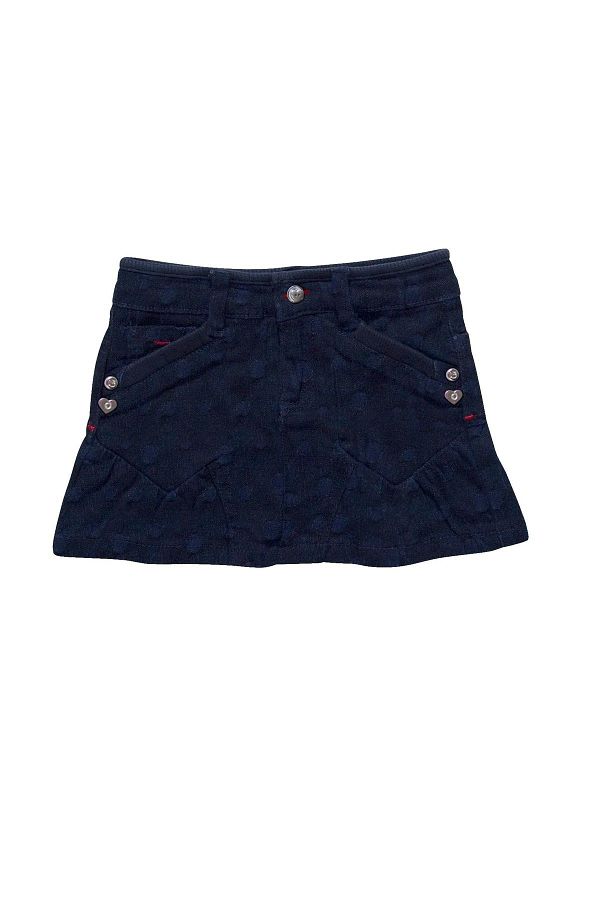 Chicco 12months Baby Girl Navy Blue Denim Skirt Trendyol