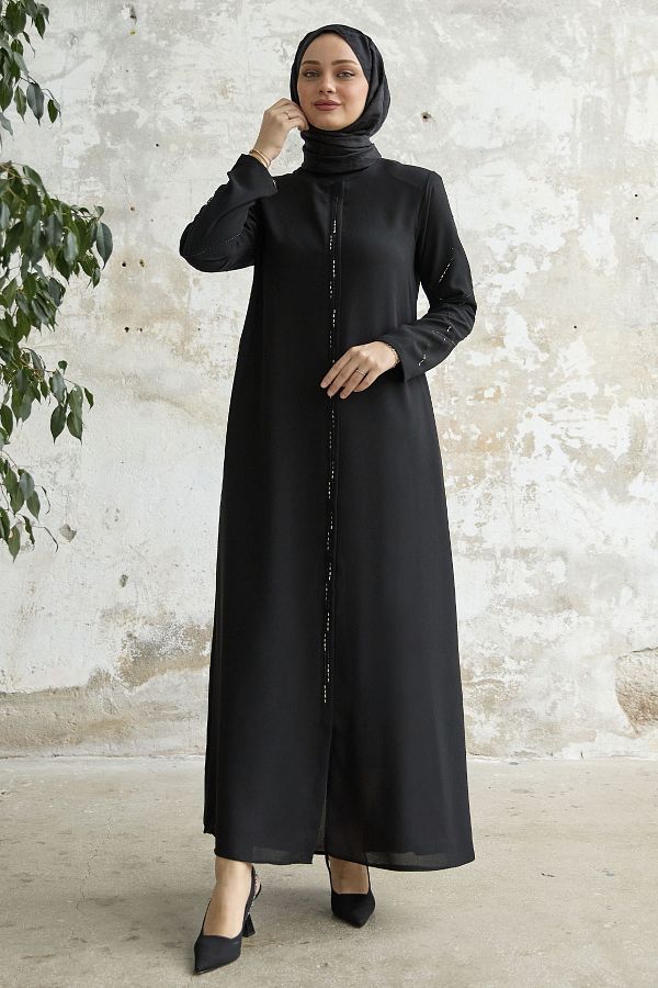 InStyle-Secvential Stone Brodat Ferace - Negru 1