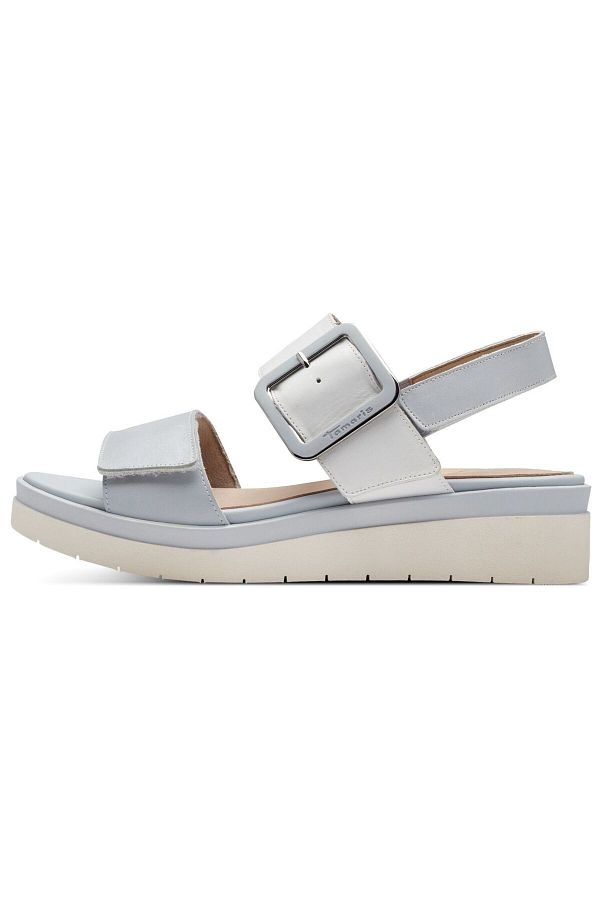 Tamaris navy wedge shoes hot sale