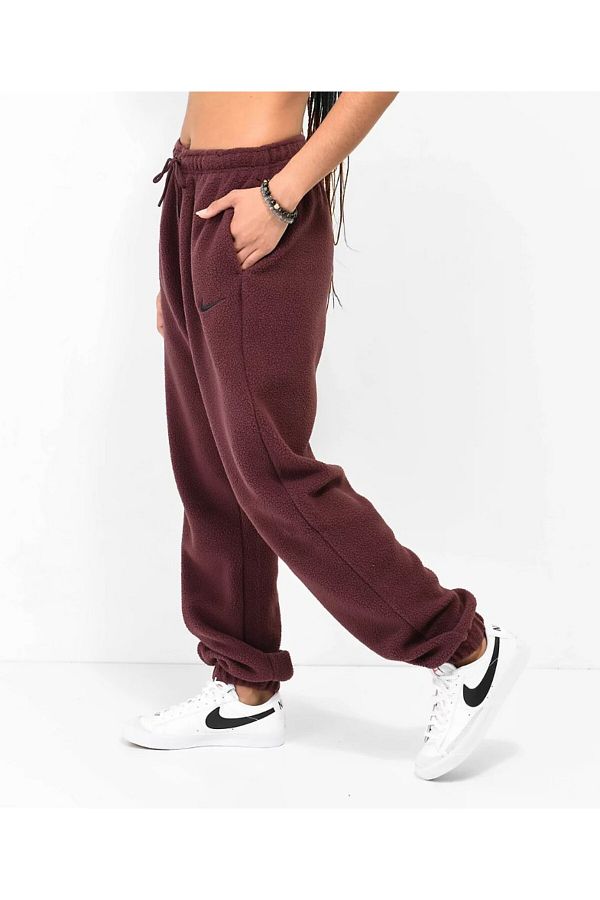 Burgundy sweatpants womens hot sale
