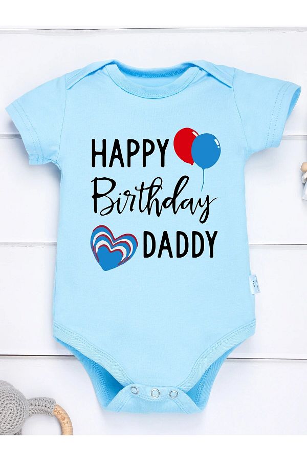 Choice Happy Birthday Daddy Infant Onesie Family Party Cute Baby Girl Clothes Pregnancy Announcement Sur. Trendyol
