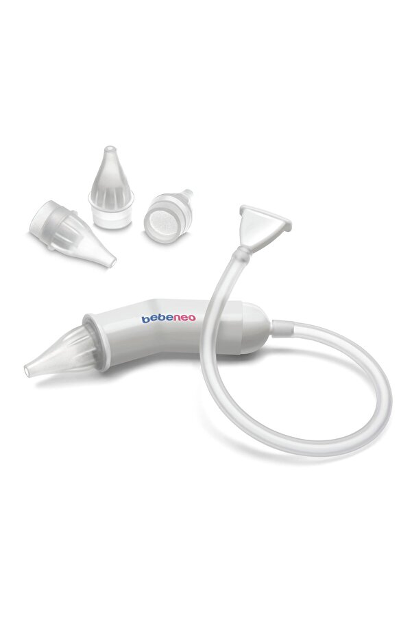 BEBENEO Yumuşak Uçlu Nazal Burun Aspiratörü 3 adet Filtreli Uç + Aspirator BPA İçermez