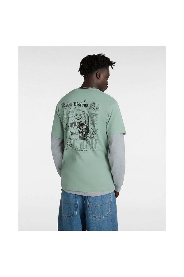 Vans T Shirt Green Regular fit Trendyol
