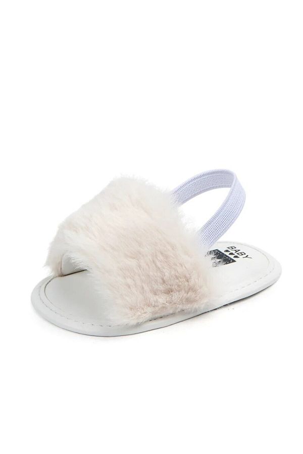 Fluffy baby sandals shop