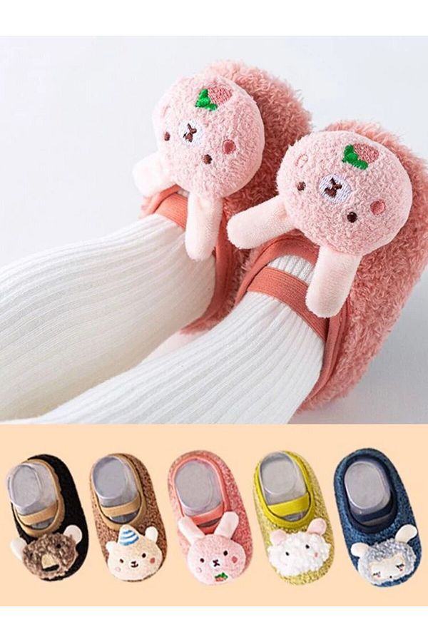 Choice Warm Plush Baby Slippers Autumn Winter Toddler Floor Sock Shoes Boy Girl Children Soft Anti slip Trendyol
